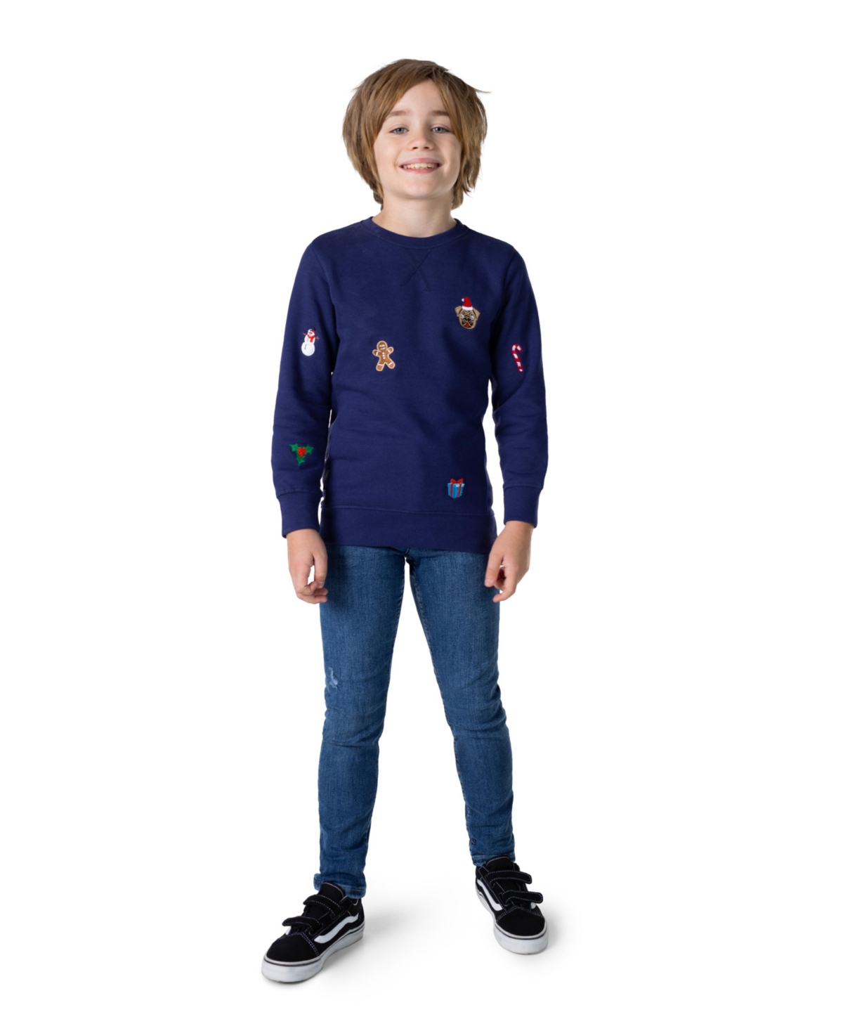 OppoSuits Toddler and Little Boys X-Mas Icons Fleece Sweater