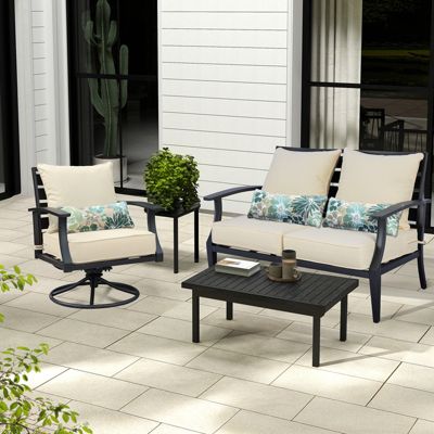 Dining Chair Seat Cushion 23” W x 25.6” D x 5.1” H,cushion for Indoor&Outdoor 23” W x 20” D. (2 Back 2 Seater 2 Pillow )