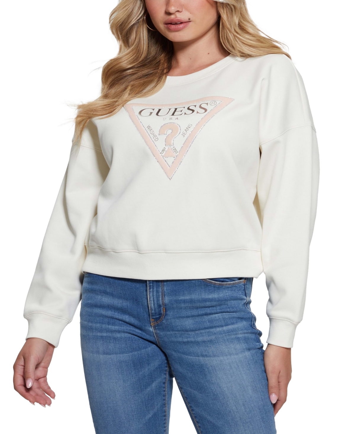 Guess sweatshirt women's clearance