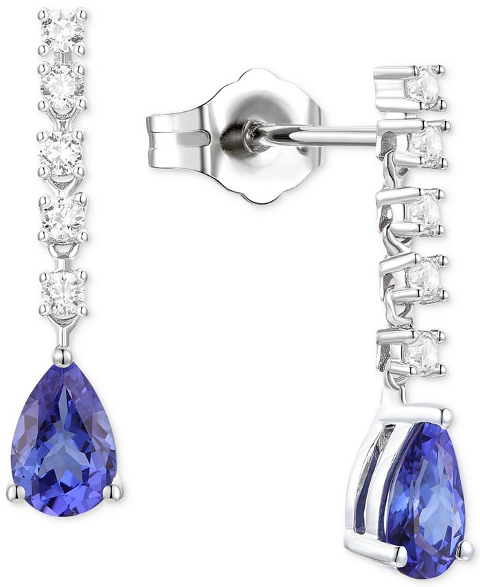 Tanzanite outlet earrings macy's