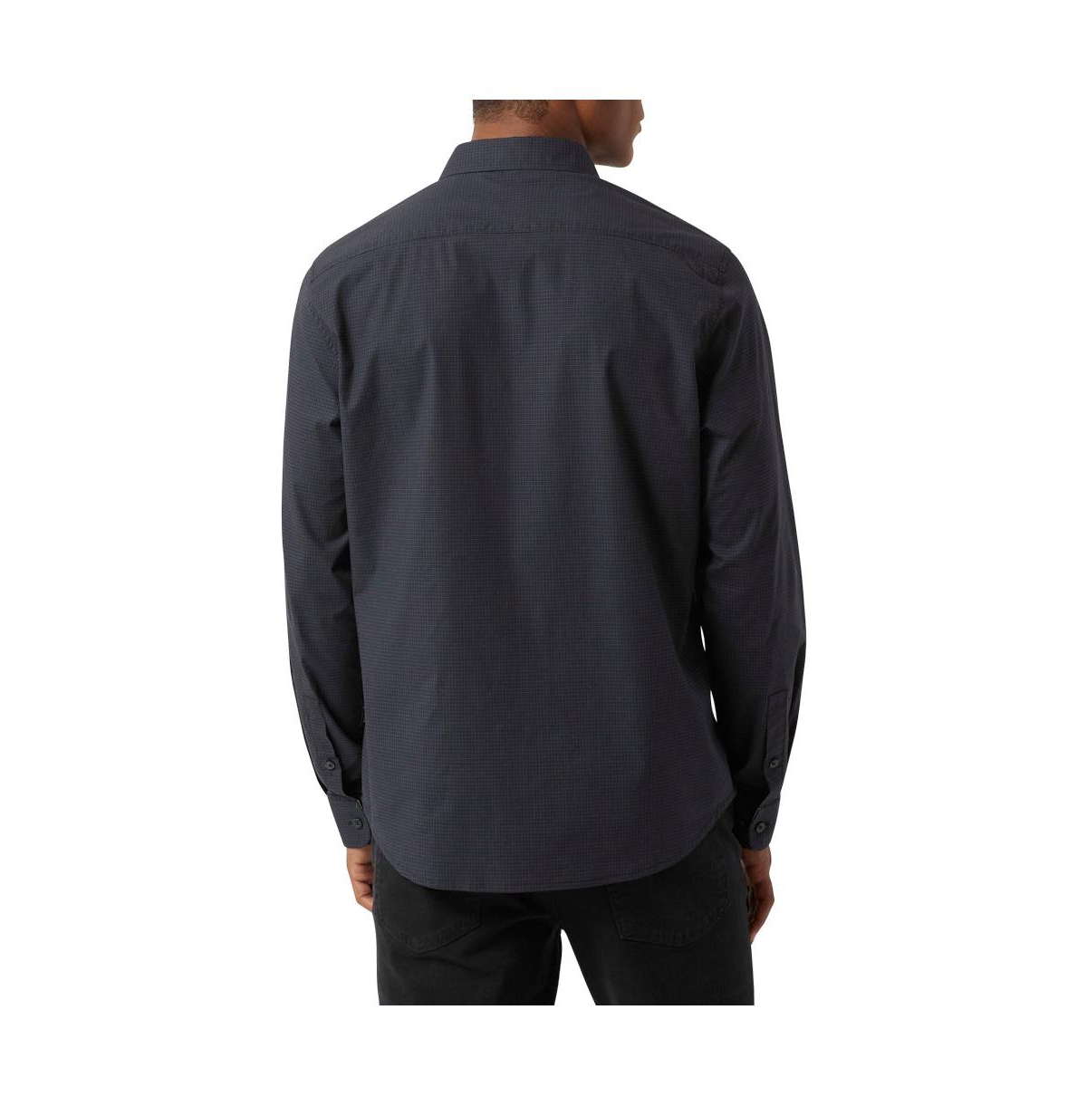 Dkny Men's City Grid Stretch Long Sleeve Shirt