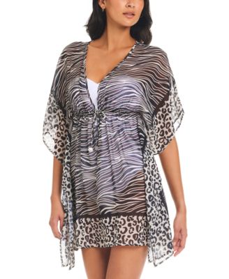 Bleu by Rod Beattie - Women's Animal Instinct Caftan Cover-Up