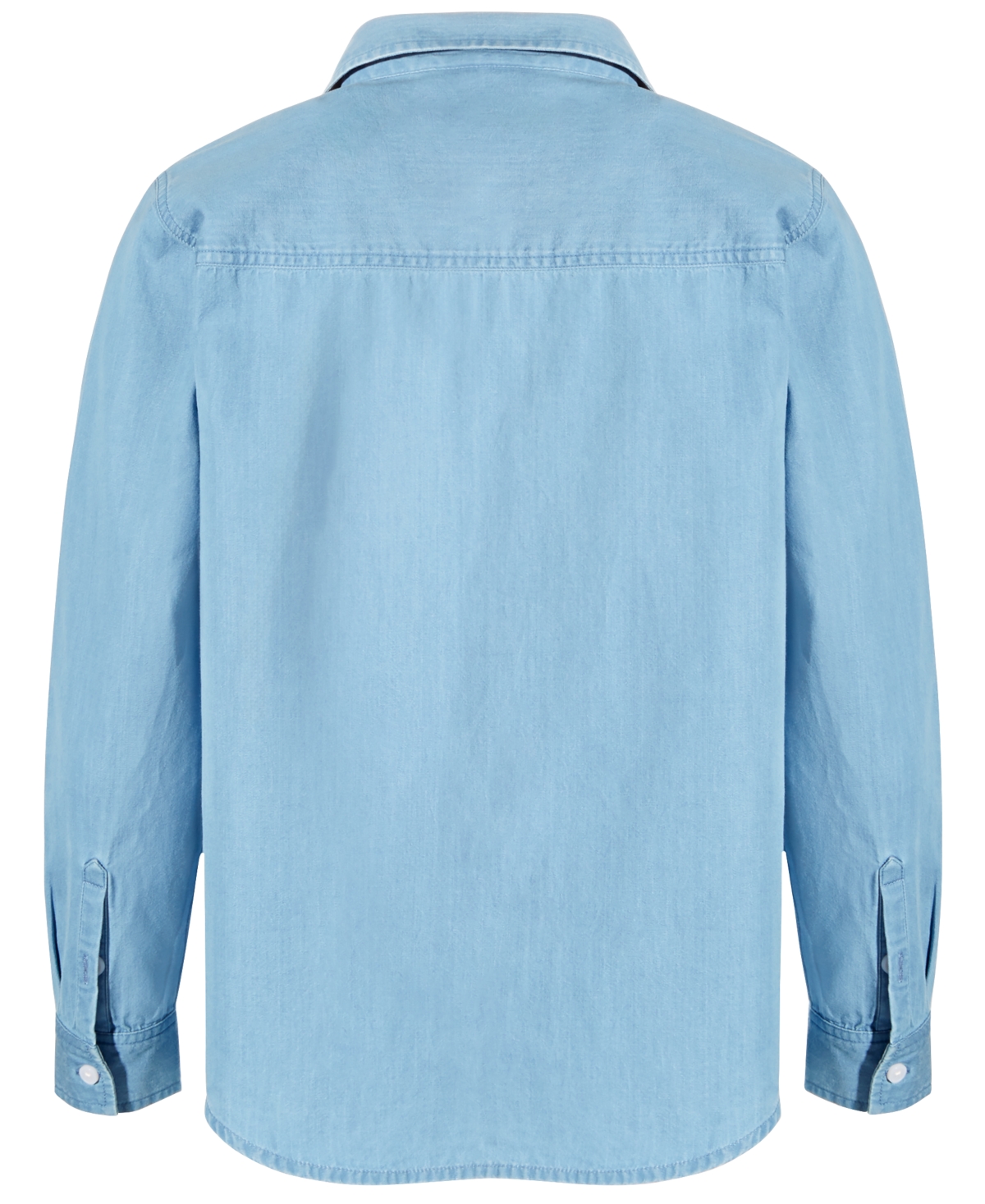 Shop Epic Threads Big Boys Long-sleeve Cotton Chambray Shirt, Created For Macy's In Light Med Wash