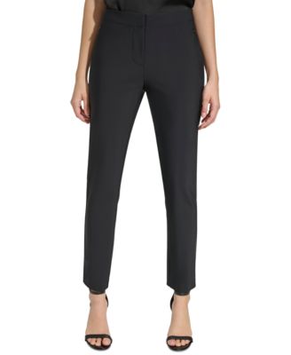 Calvin Klein - Women's Mid-Rise Slim-Fit Ankle Pants