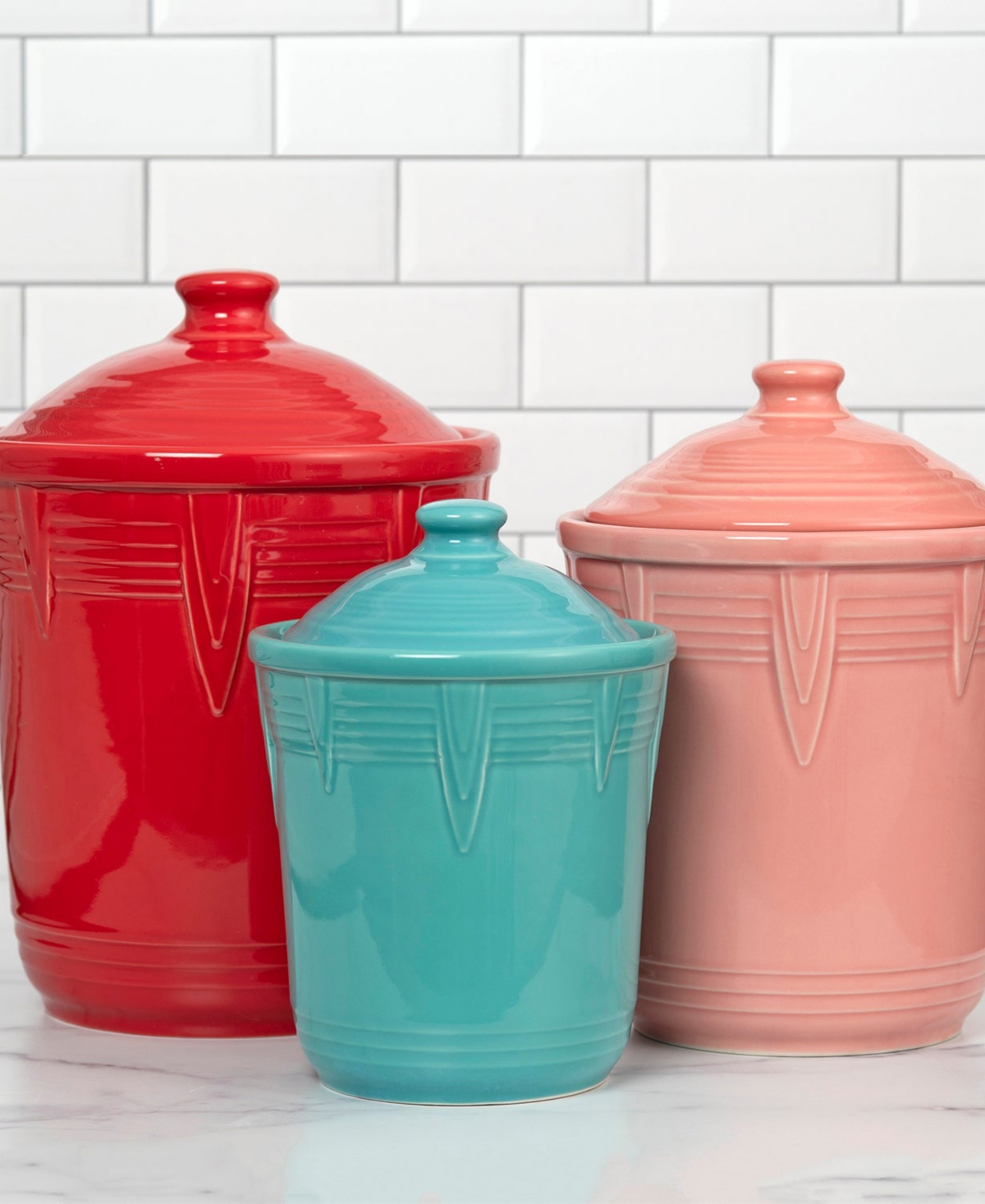 Fiesta Medium Chevron Canister 2 Quart In Sky