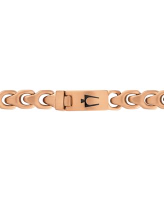 Rose Gold-Tone IP Stainless Steel Link Bracelet