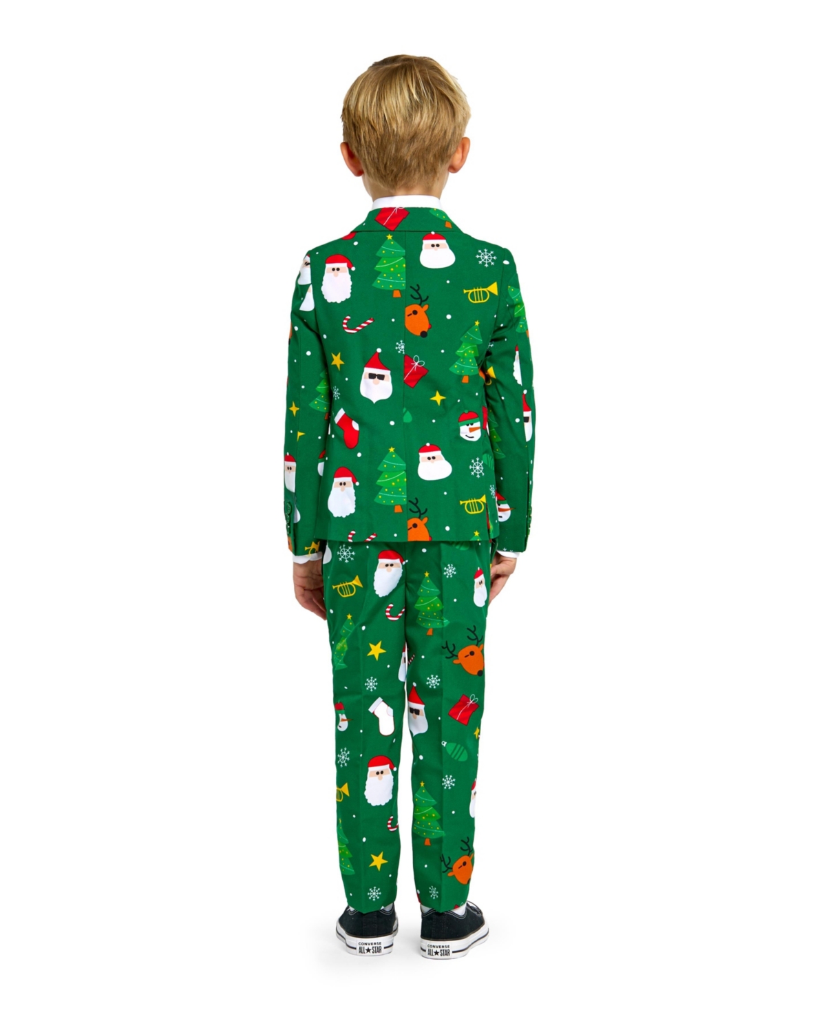 OppoSuits Toddler and Little Boys Festivity Christmas Party Outfit Including Blazer, Pants and Tie Suit Set