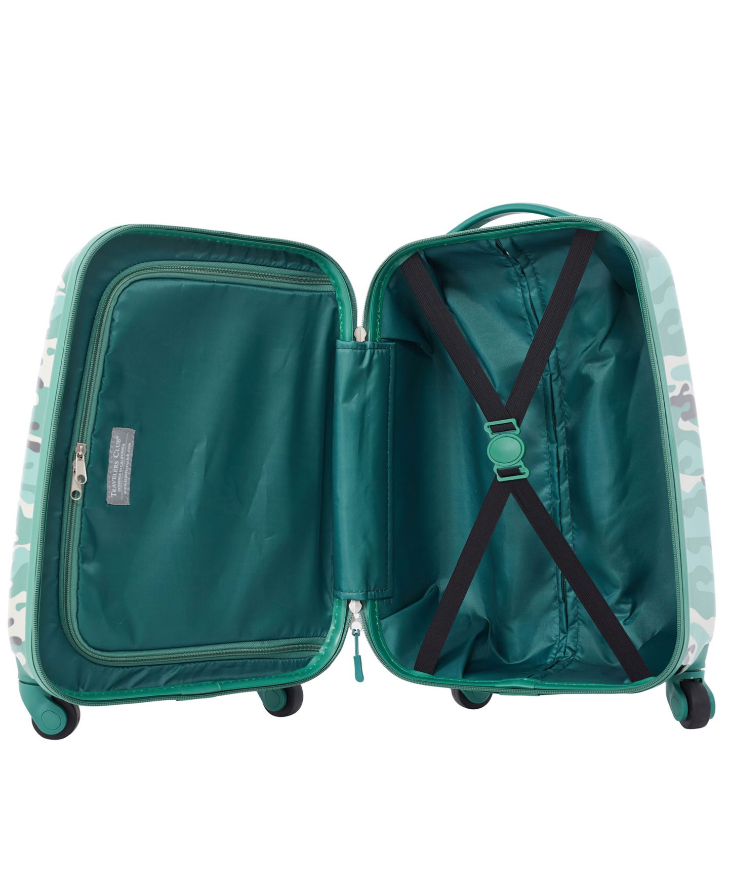 Детские чемоданы Travelers Club Luggage Set, 2 Piece, цвет: Зелёный камуфляжный — фото 10