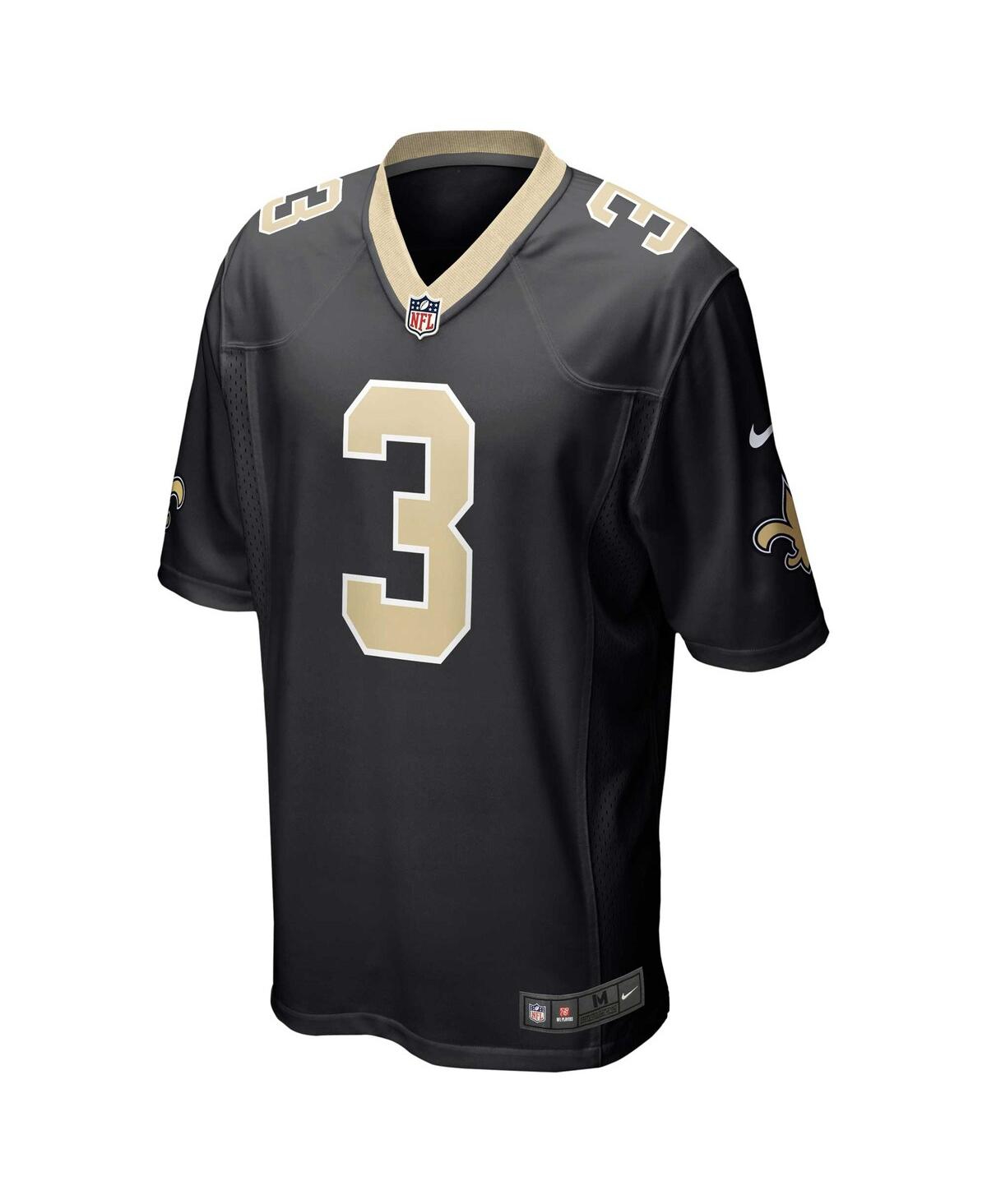 Men's Nike Wil LutzNew Orleans Saints Game Jersey - Black