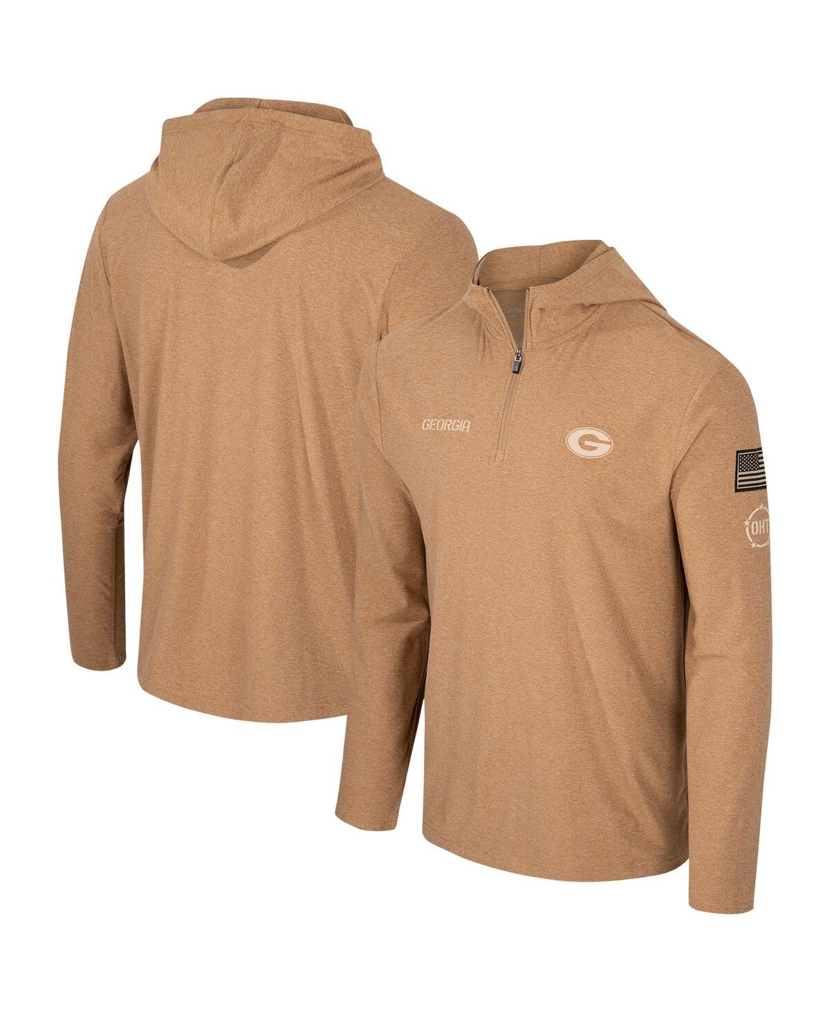 Colosseum Men's  Khaki Georgia Bulldogs Oht Military-inspired Appreciation Cloud Jersey Desert Quarte In Khaki