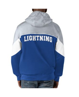 Men's Blue, Gray Tampa Bay Lightning Power Forward Full-Zip Hoodie