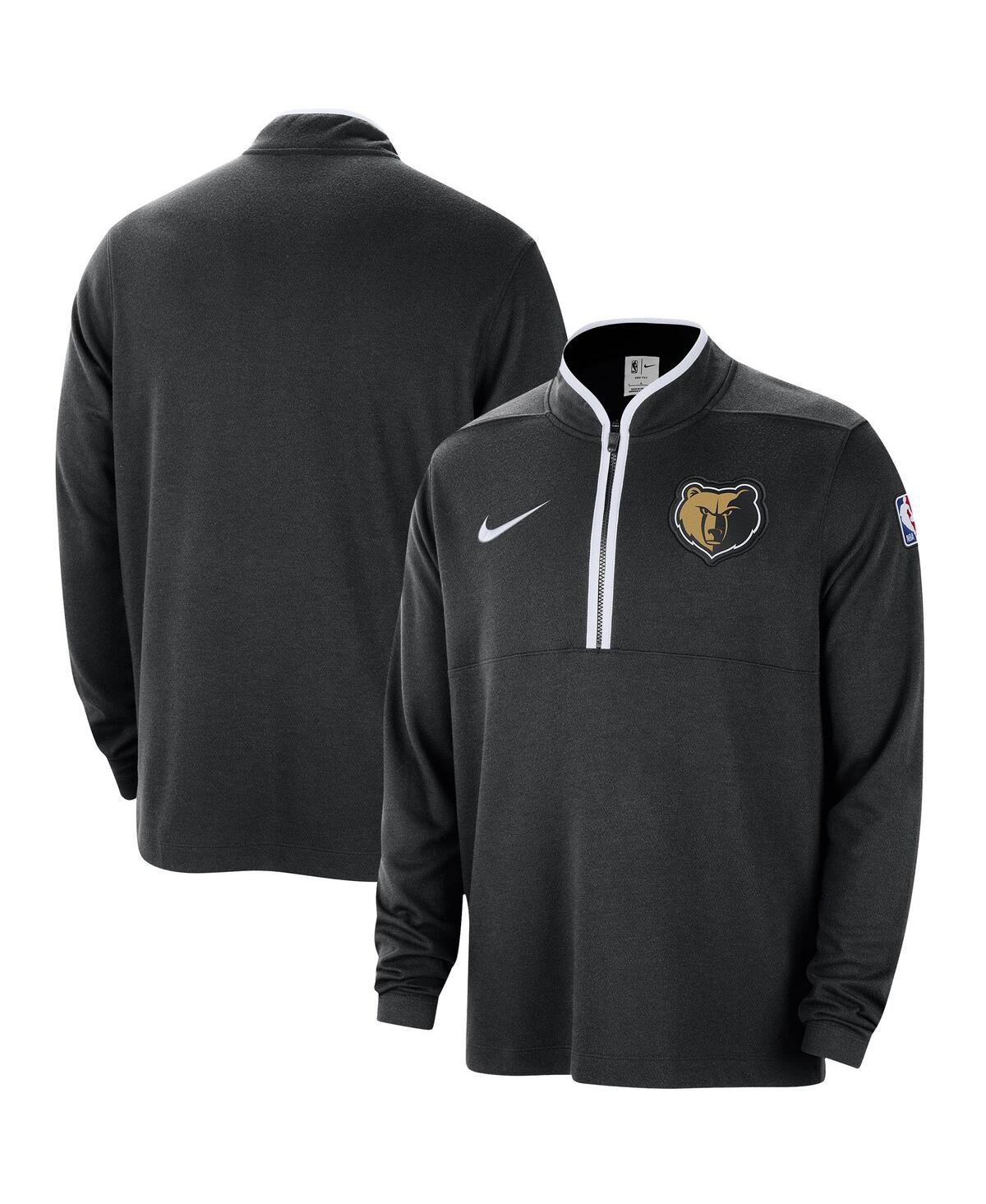 Shop Nike Men's  Black Memphis Grizzlies 2023/24 City Edition Authentic Coaches Half-zip Top