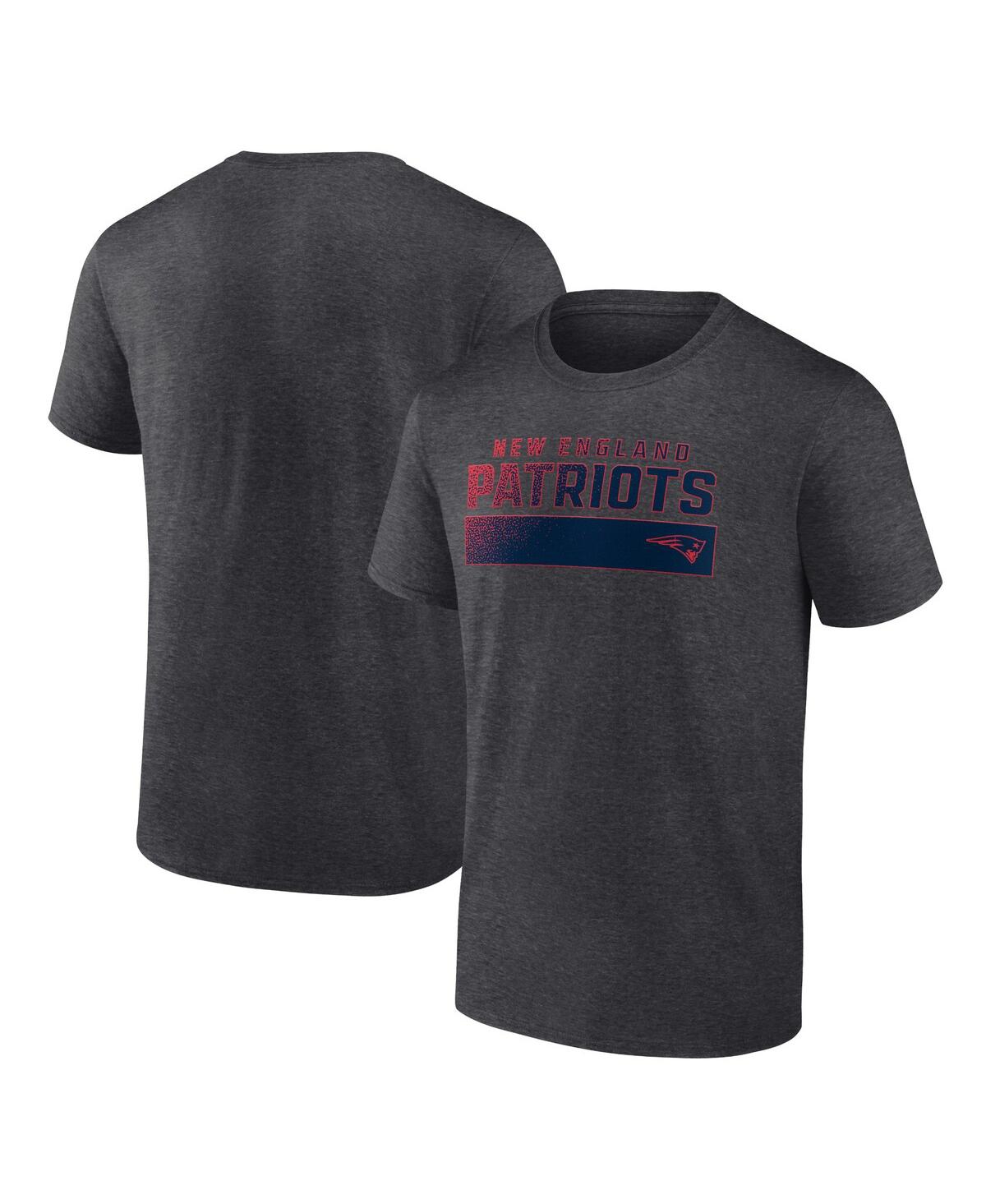 Shop Fanatics Men's  Charcoal New England Patriots T-shirt