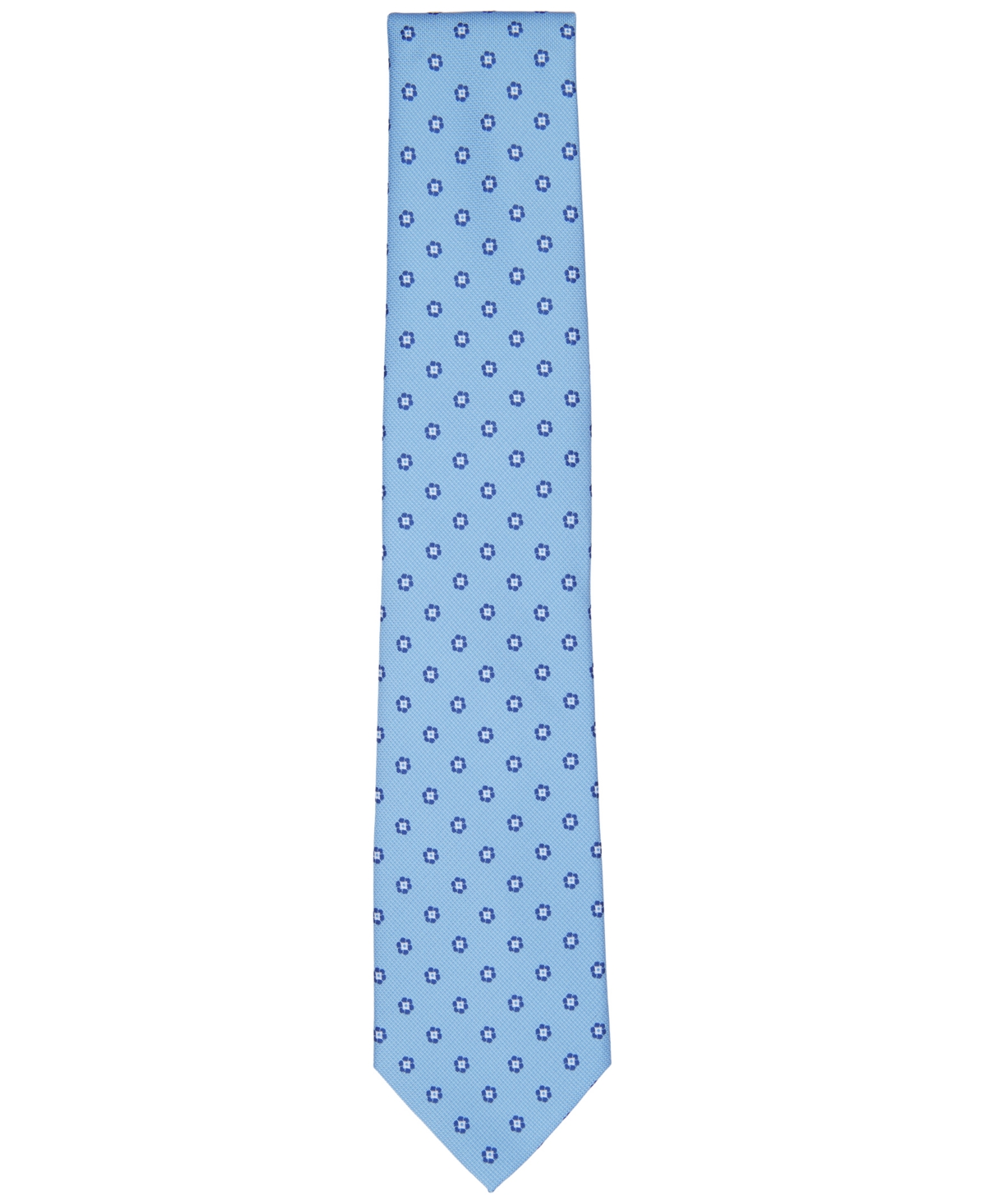 Shop Club Room Men's Burnell Classic Floral Neat Tie, Created For Macy's In Blue