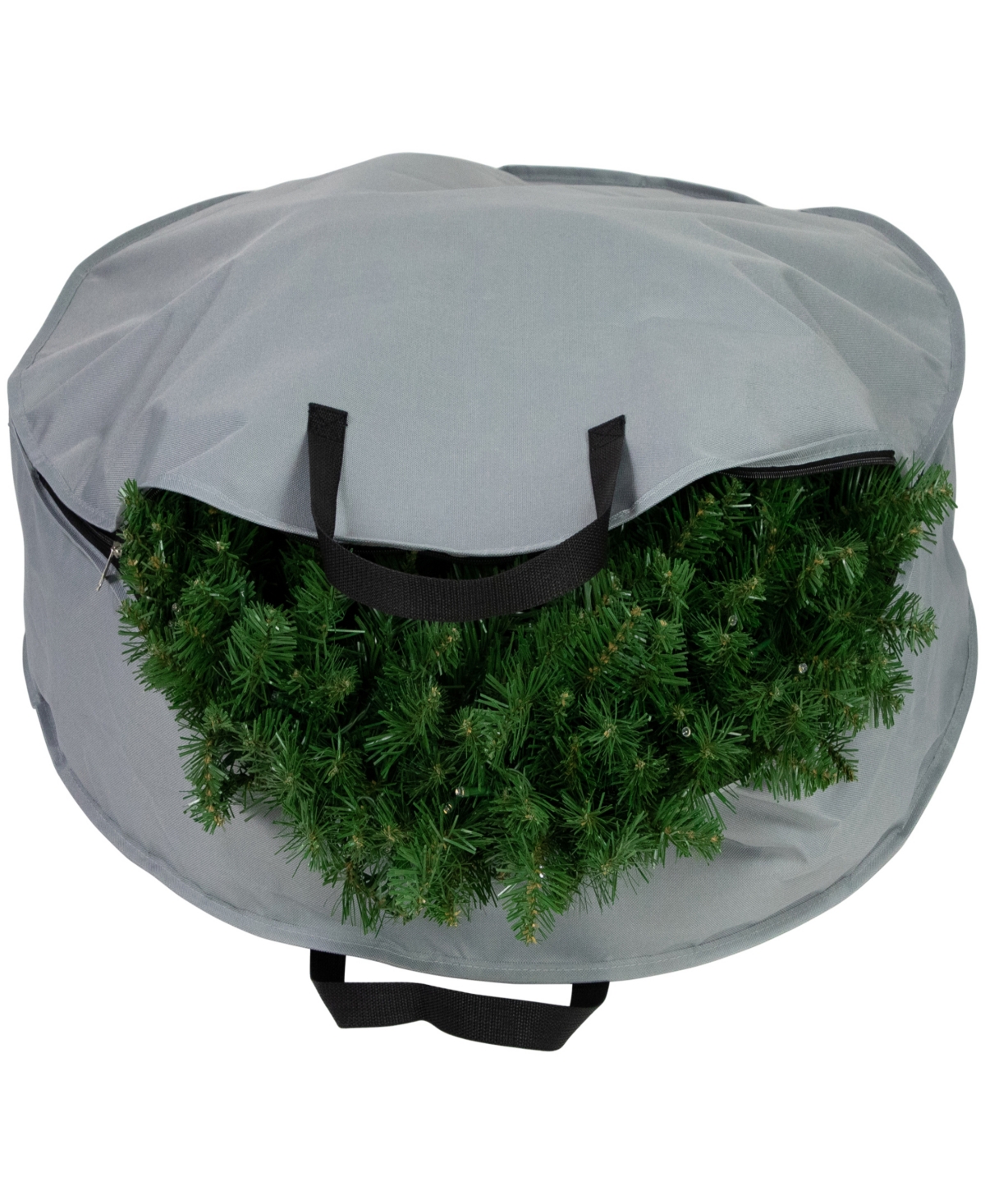 Shop Northlight 36" Multi-seasonal Wreath Storage Bag In Gray