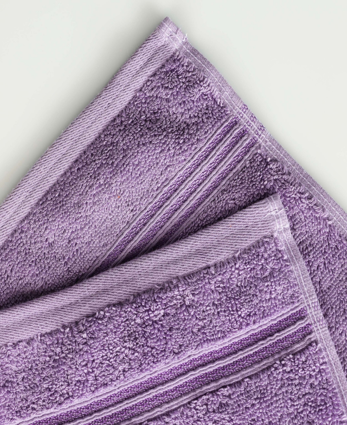 Superior Solid Quick Drying Egyptian Cotton 6 Piece Bath Towel Set In Royal Purple