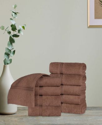 Solid Quick Drying 100% Egyptian Cotton 10-Pc Washcloth Set