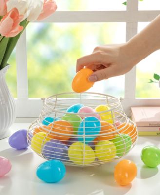 90 Pack 2.25" H Easter Plastic Fillable Eggs in 6 Colors, 15 of Each