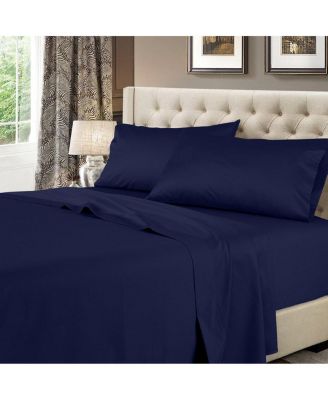600-Thread Count Solid Cotton 4-Pc. Full Sheet Set