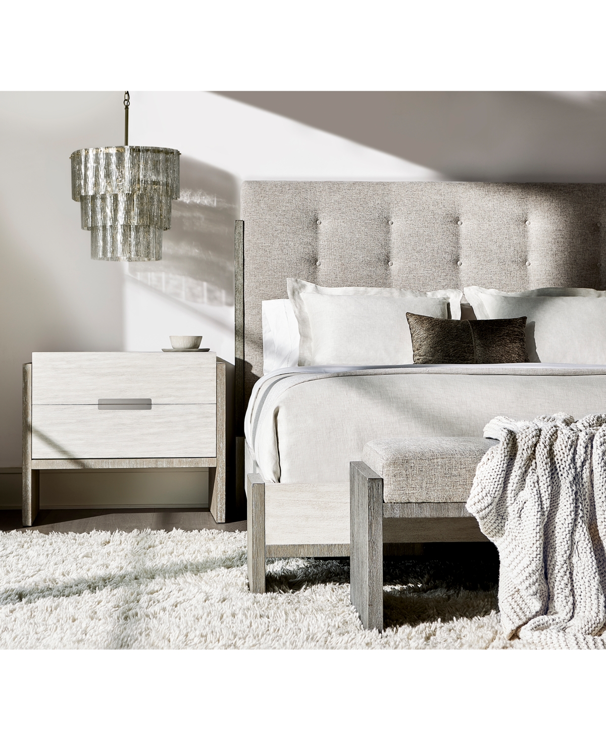 Bernhardt Foundations Nightstand In Grey