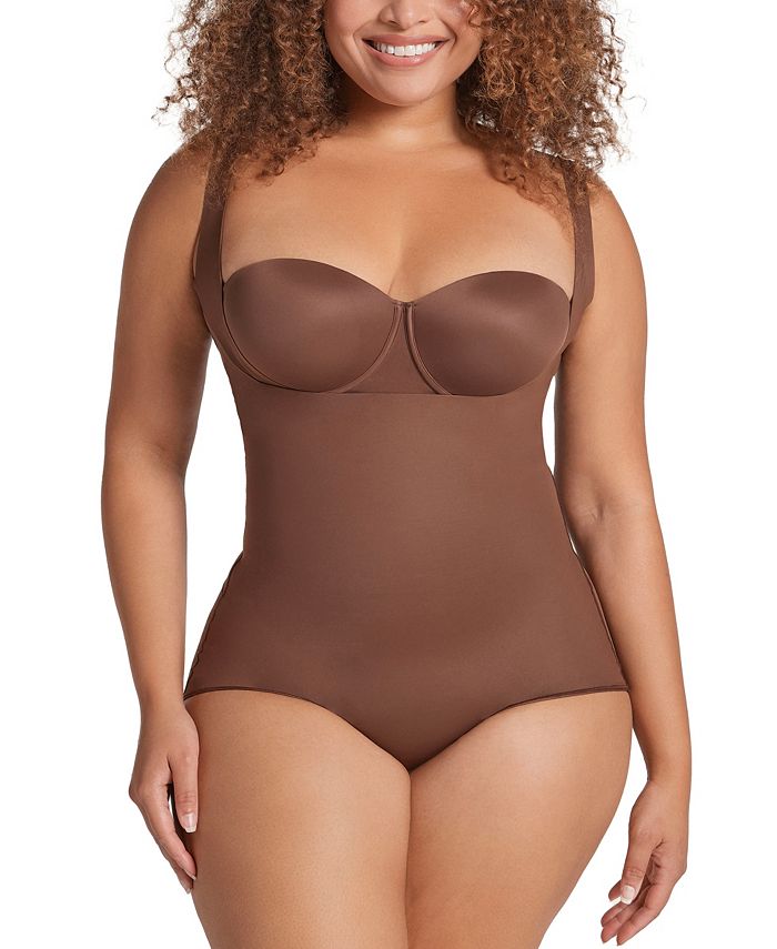 Leonisa Womens Beige Super Comfy Light-Control Tummy-Smoothing
