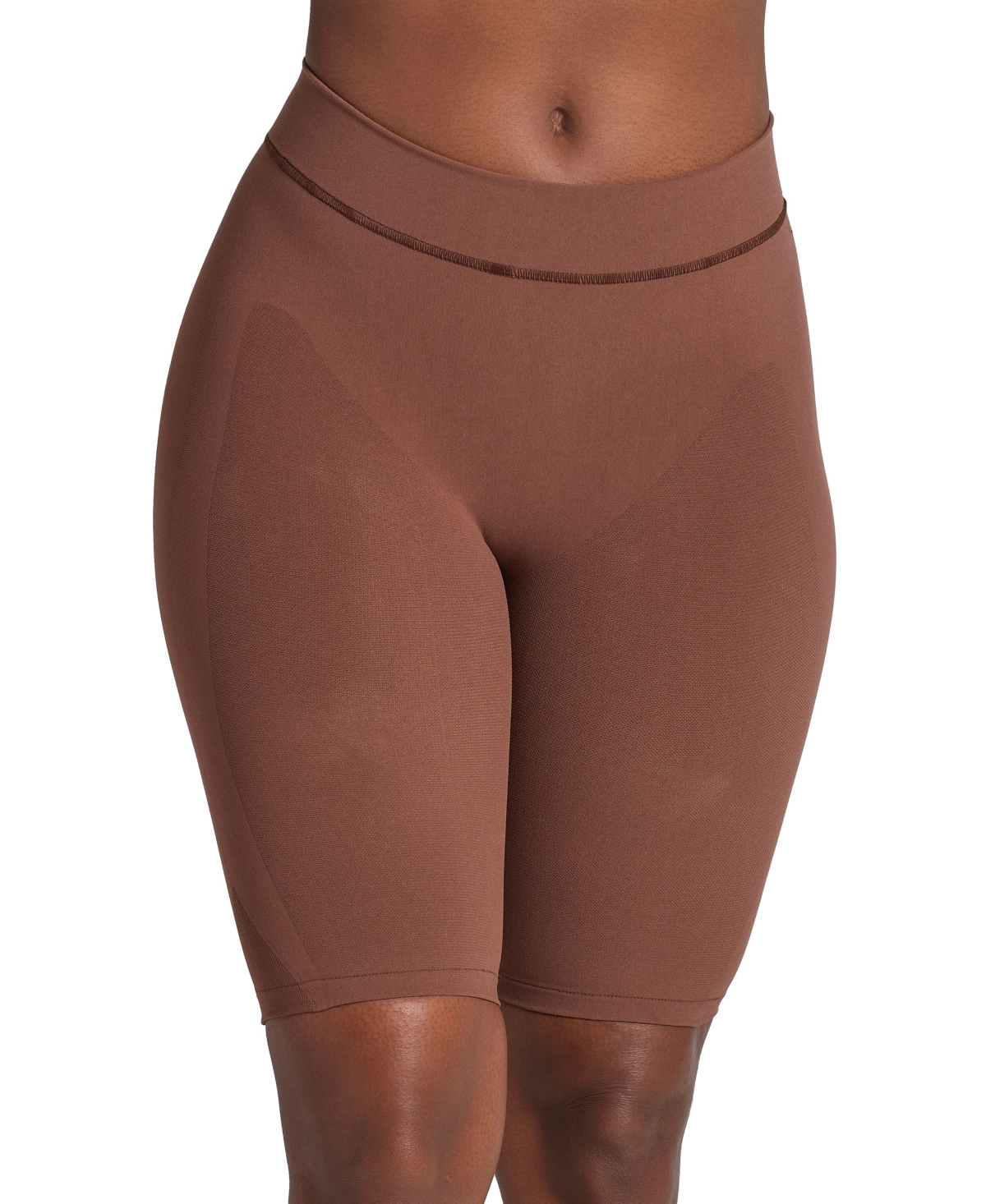 Leonisa Well-rounded Invisible Butt Lifter Shaper Short In Dark Brown