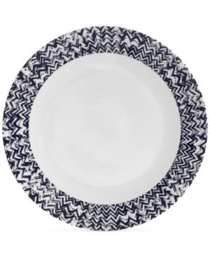UPC 701587222730 product image for Vera Wang Wedgwood Simplicity Indigo Chevron Dinner Plate | upcitemdb.com