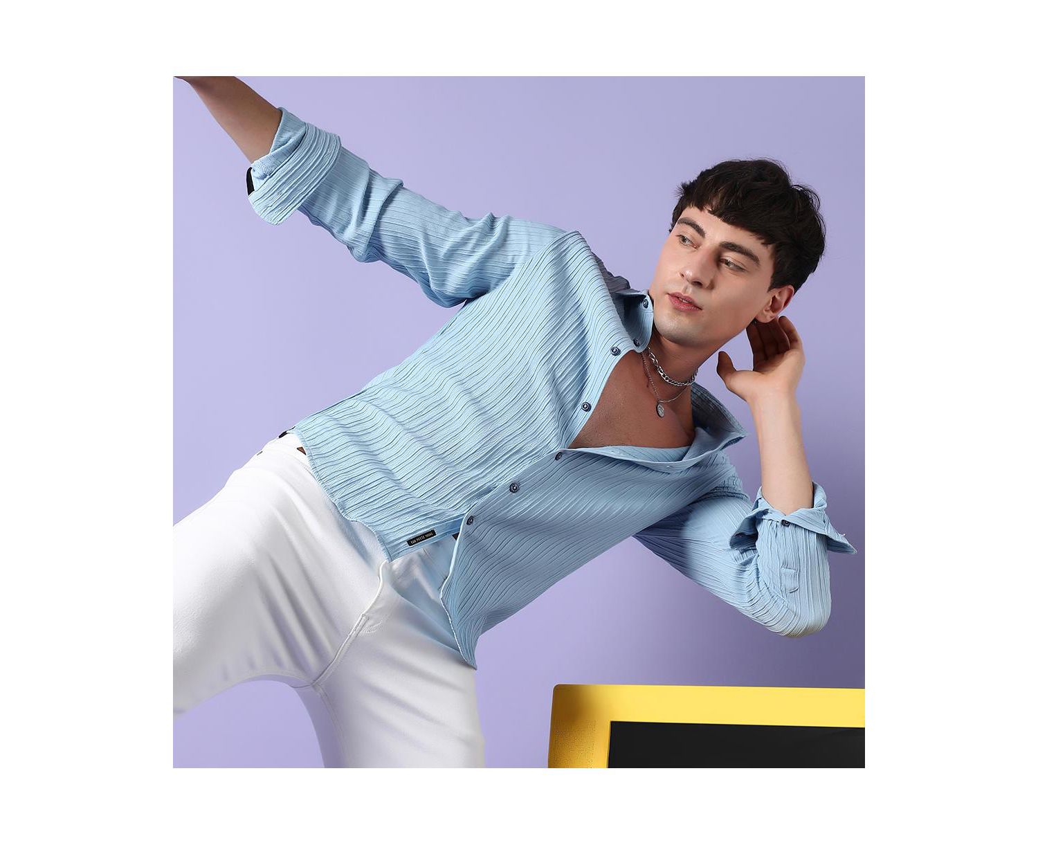 Men's Textured Casual Shirt