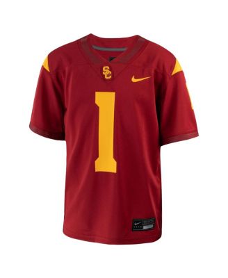 Big Boys #1 Crimson USC Trojans 1st Armored Division Old Ironsides Untouchable Football Jersey