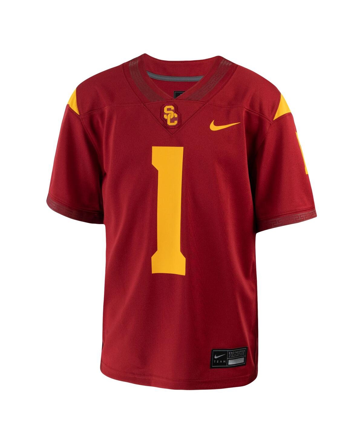 Big Boys Nike #1Usc Trojans 1st Armored Division Old Ironsides Untouchable Football Jersey - Crimson