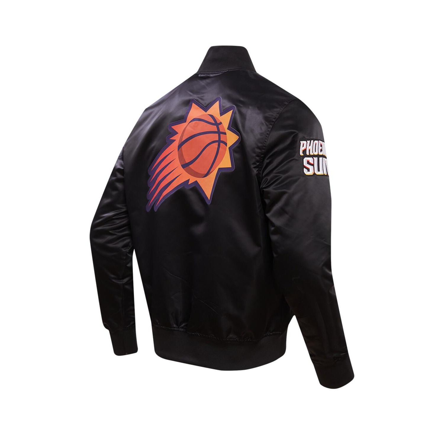 Men's Black Phoenix Suns 2023/24 City Edition Satin Full-Snap Jacket