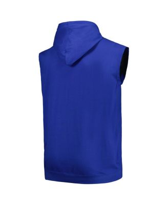 Men's Royal Golden State Warriors Big and Tall Jersey Muscle Pullover Hoodie