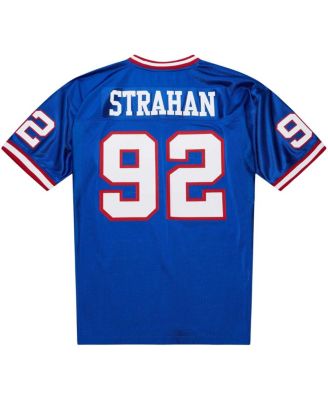 Men's Michael Strahan Royal New York Giants 2004 Authentic Throwback Retired Player Jersey