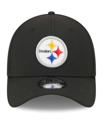 Men's Black Pittsburgh Steelers Main 39THIRTY Flex Hat