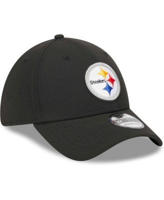 Men's Black Pittsburgh Steelers Main 39THIRTY Flex Hat