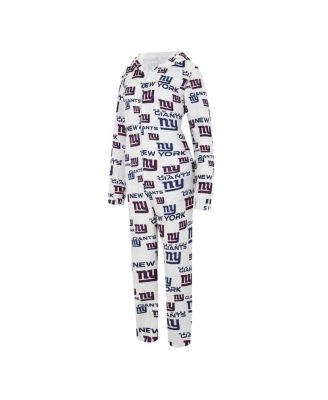 Women's Cream New York Giants Docket Hoodie Full-Zip Union Suit