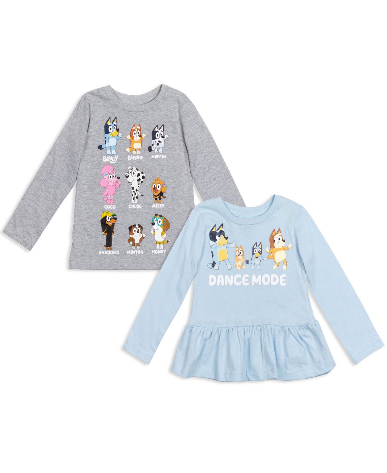 Toddler| Child Winton Snickers Honey Muffin Bandit Dad Chili Mom Missy Chloe Coco Bingo Girls 2 Pack T-Shirts