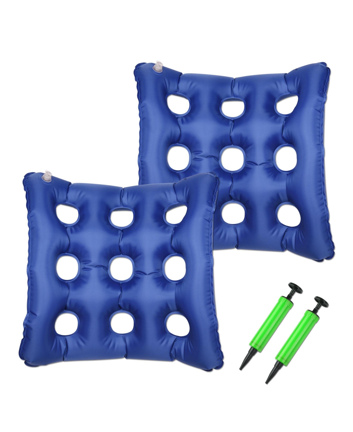 2 Pack Air Inflatable Seat Cushion Seat Pad for Wheelchair Home Office Medical