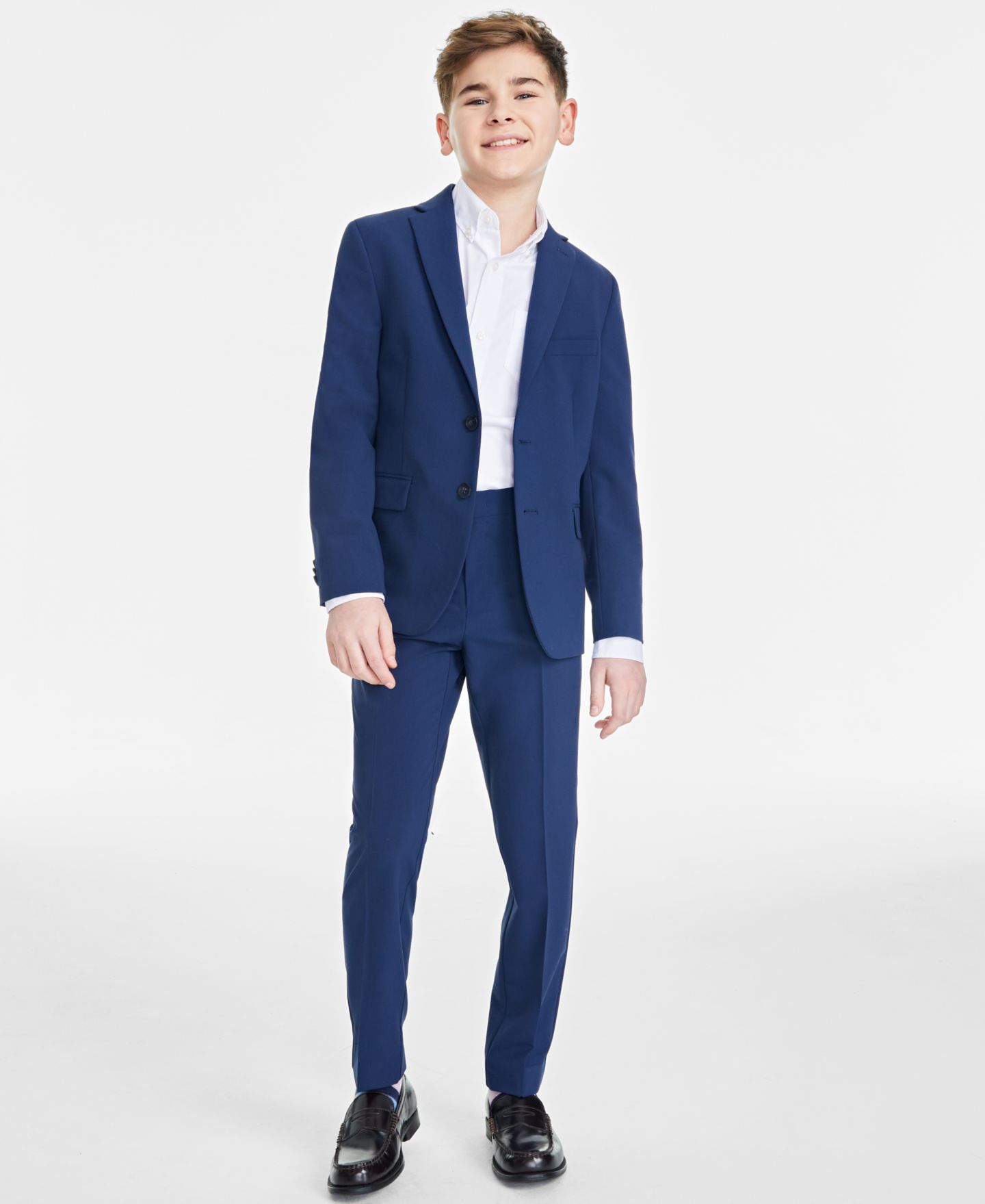 Комплекты Kenneth Cole Reaction Solid Slim-Fit Suit Separates для мальчиков, цвет: Чёрный — фото 1
