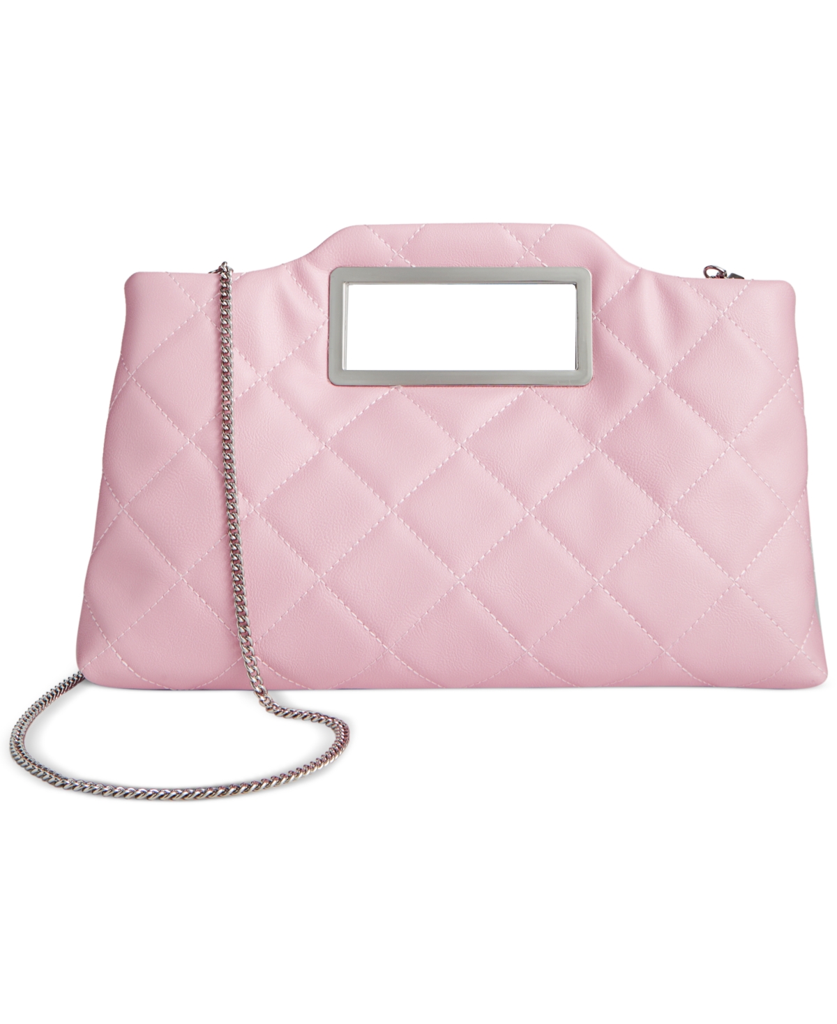Inc International Concepts Juditth Handle Quilted Clutch, Created For Macy's In Pink Quartz