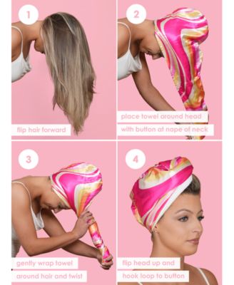 GrandeHAIR Microfiber & Satin Towel