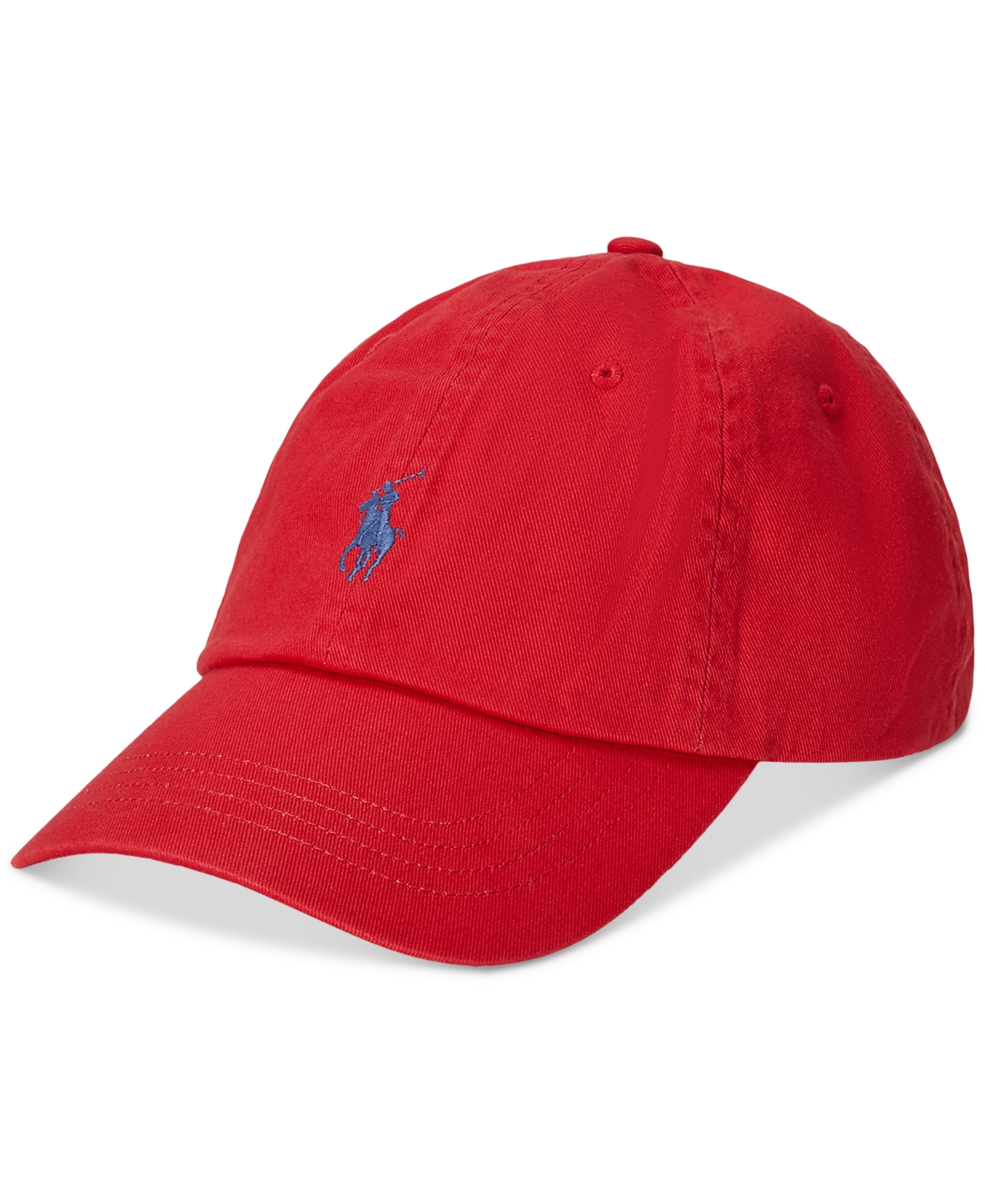 Polo Ralph Lauren Cotton Chino Ball Cap Man Hat Red Size Onesize Cotton In Post Red
