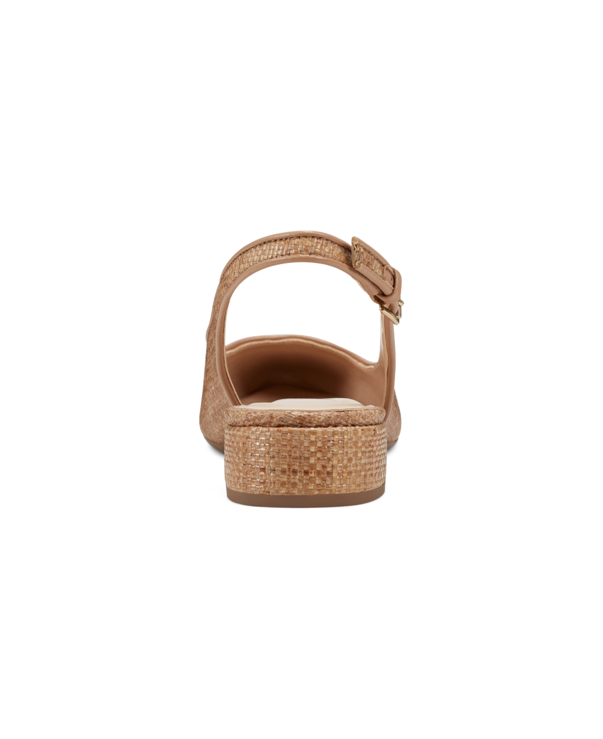 Shop Easy Spirit Women's Cassius Eflex Low Block Heel Slingback Pumps In Caramel Woven