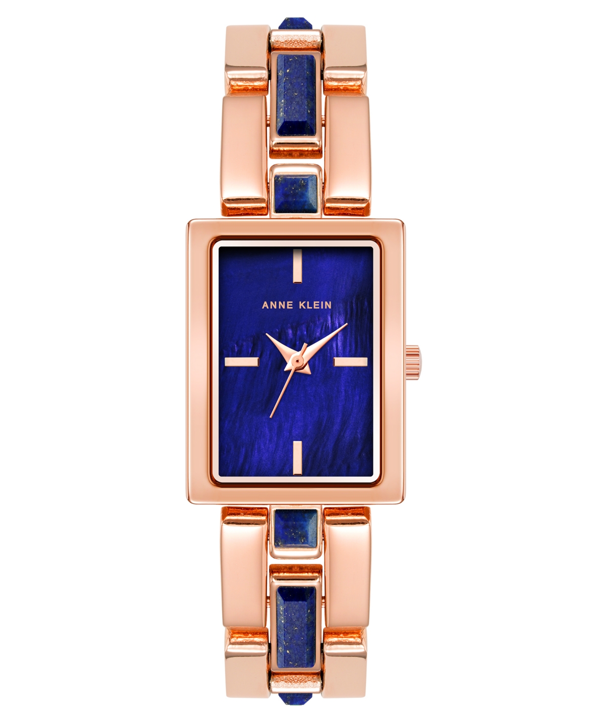 Women's Quartz Rose Gold-Tone Alloy and Blue Lapis Watch, 28mm - Rose Gold-Tone