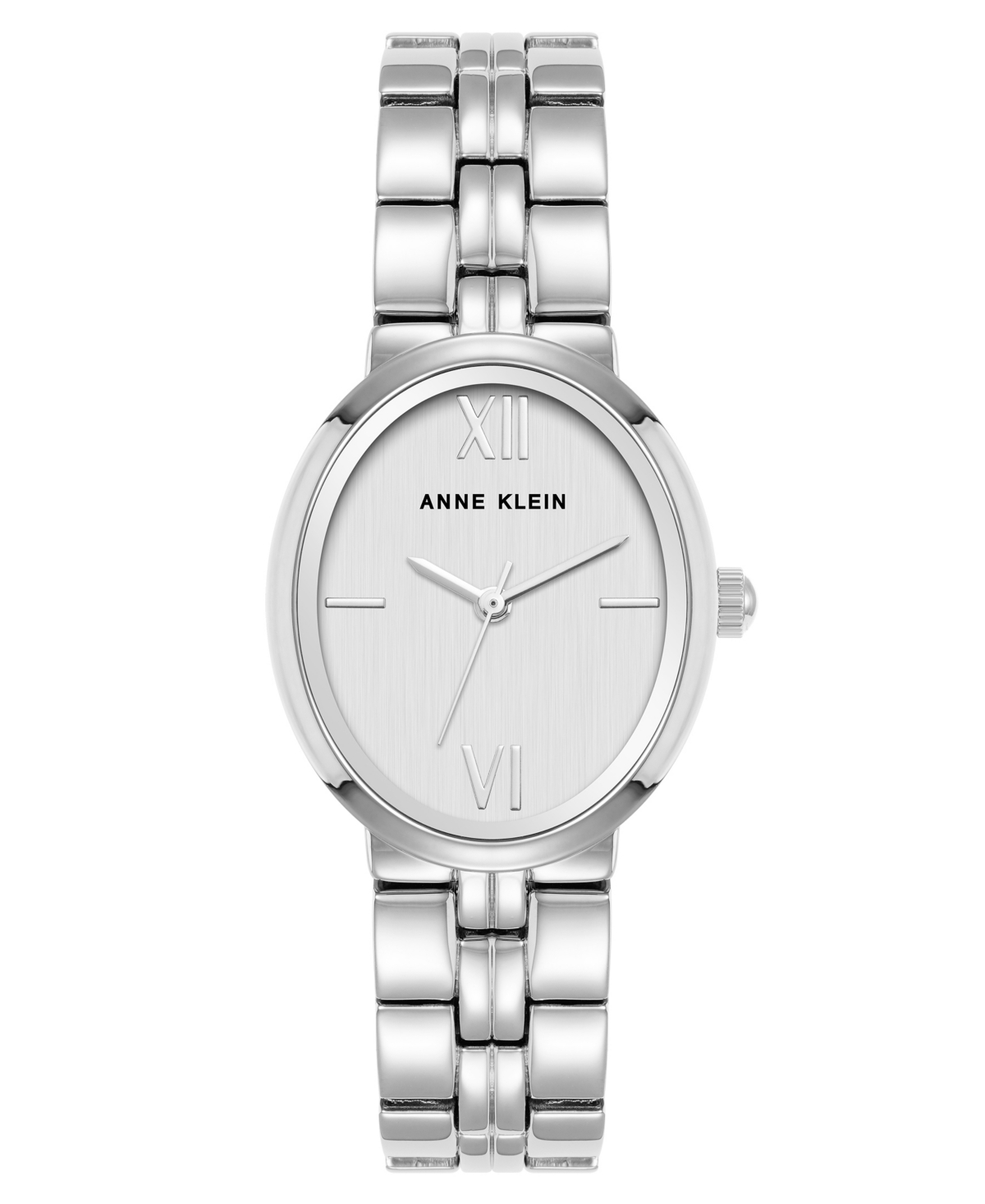 Anne Klein Women's Quartz Silver-tone Alloy Link Watch, 26mm