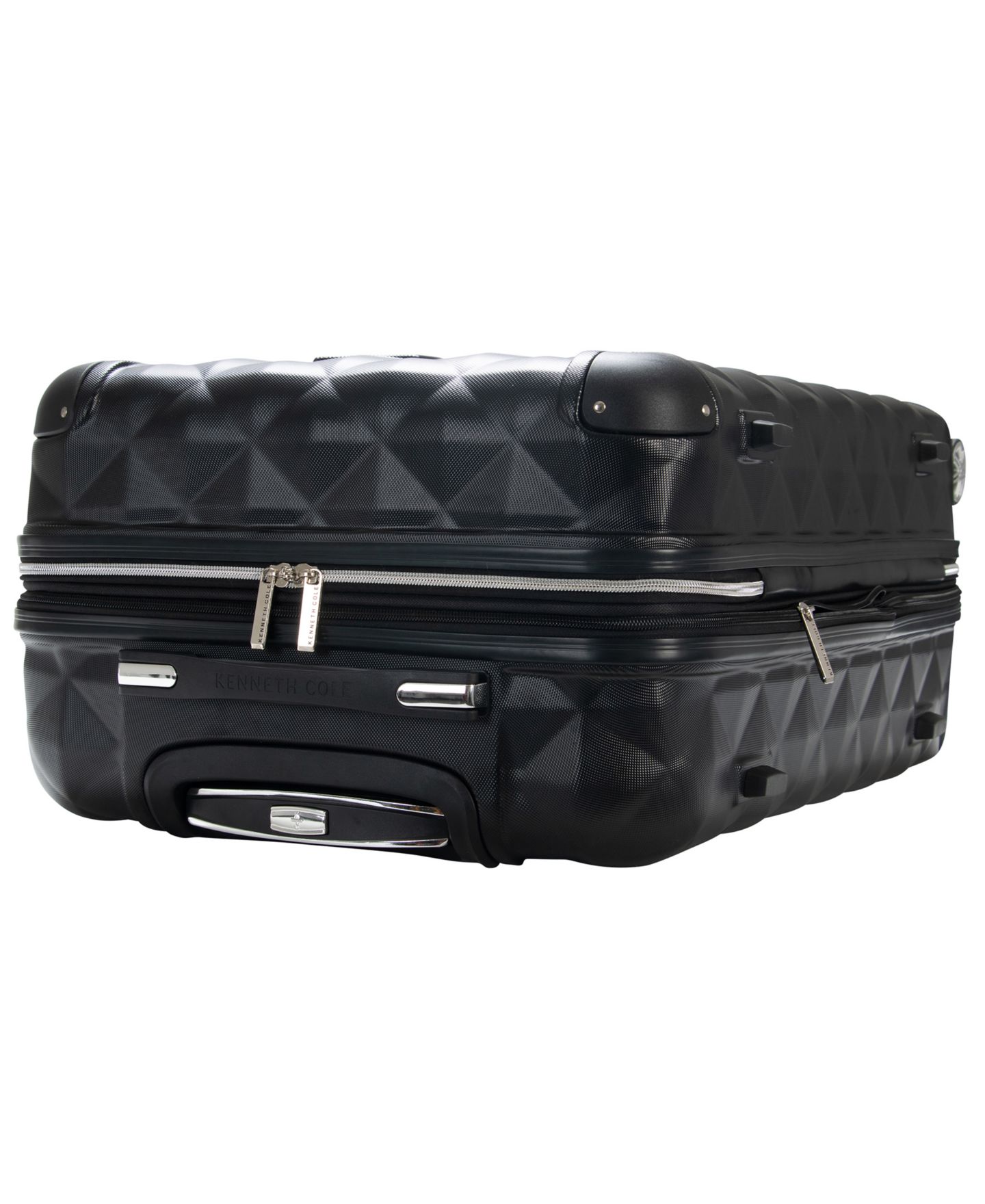 Чемоданы Kenneth Cole Reaction Diamond Tower 3 Piece Hardside Expandable Luggage Set, цвет: Чёрный — фото 7
