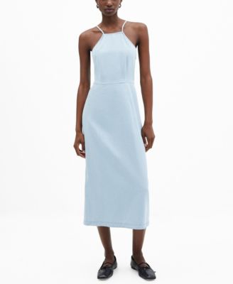 sachin and babi light blue dress Women V Neck Long Dress Casual Holiday Summer Beach Sundress Strappy Midi  Dresses