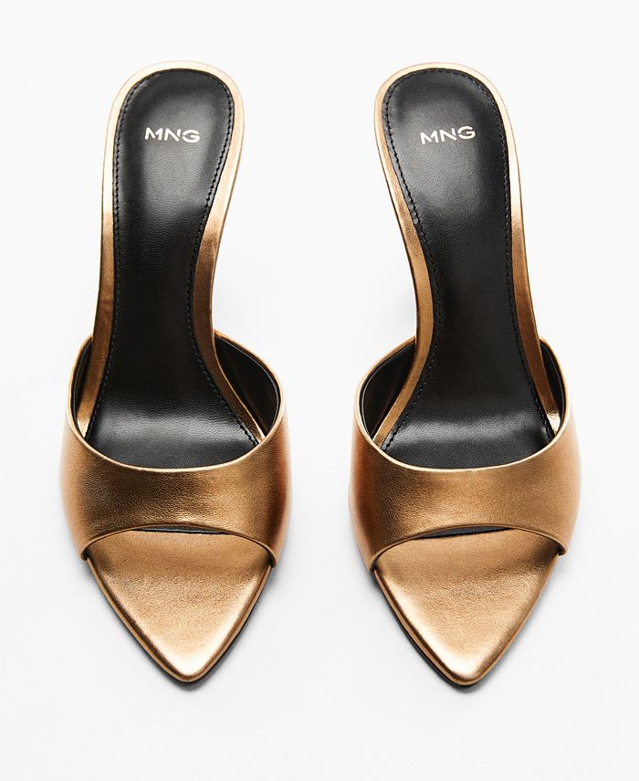 MANGO Women's Heel NonStructured Sandals Macy's