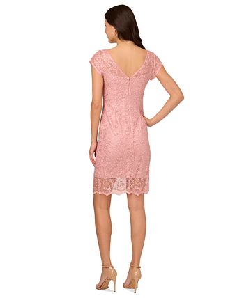 Adrianna papell lace sheath sales dress