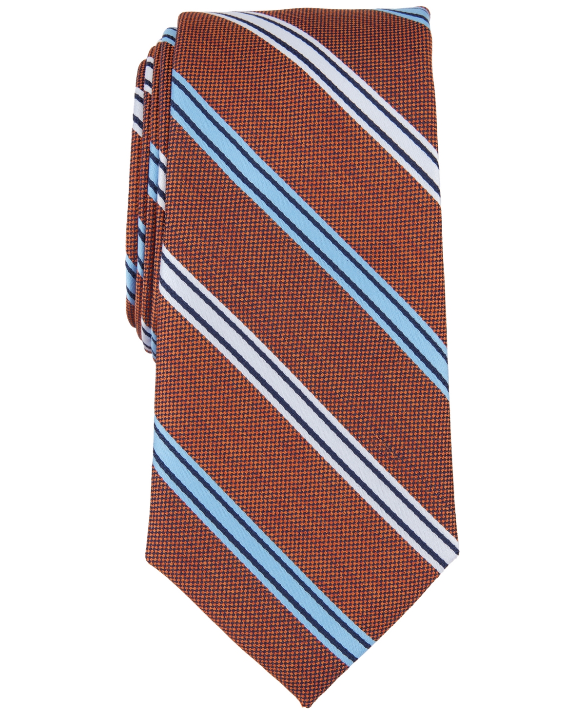 Nautica Men's Wenrich Stripe Tie In Orange